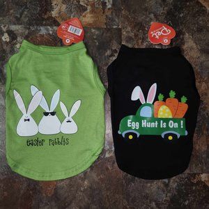 Pet Central Easter Dog Shirts - Lot of 2 - Size Small - NWT
